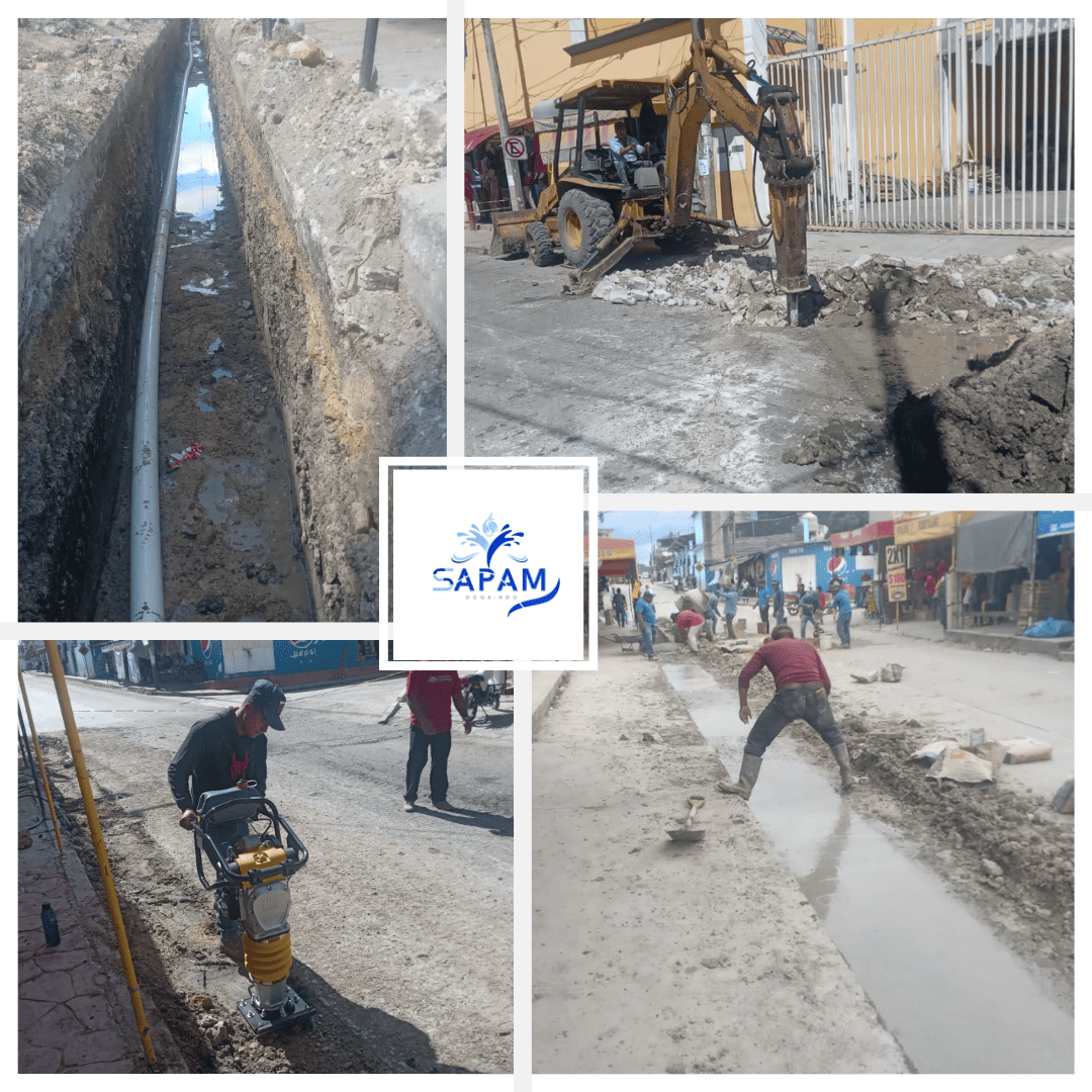 RESTABLECIDO EL SERVICIO EN LOMA BONITA, AMP. AEREOPUERTO TRAS REPARACIÓN DE 180 METROS DE TUBERÍA